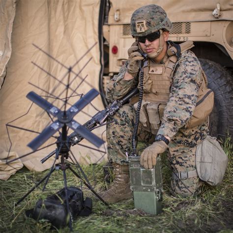 US Marines Communication with Local Forces