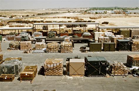 US military base logistics