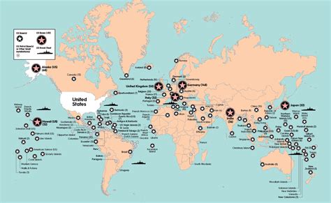 US Military Bases Map Locations Around the World