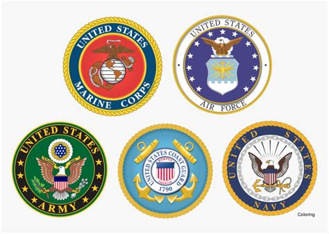 US Military Branch Crests