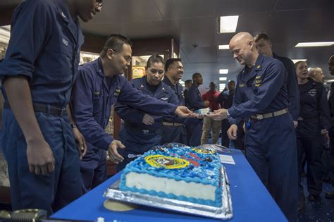 US Navy Birthday Cake Cutting Ceremony