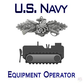 US Navy equipment operators at work