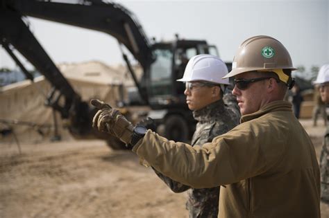 US Navy equipment operators in training