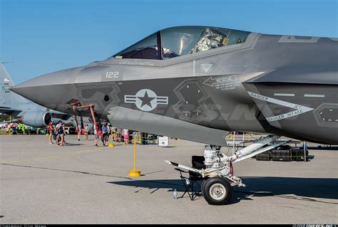 F-35C Lightning II on an aircraft carrier