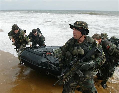 US Navy SEALs in training