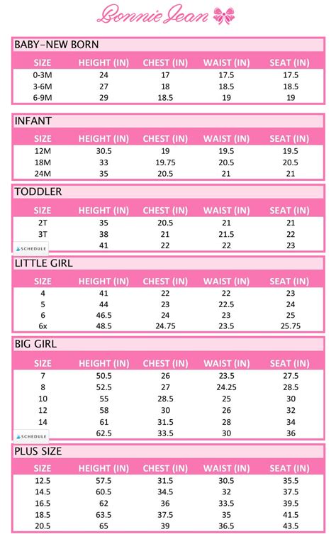 US Sizing Chart