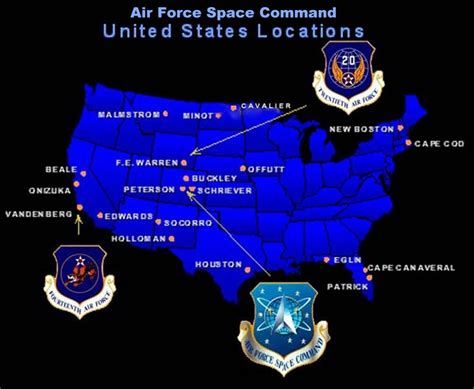 US Space Force Bases Map