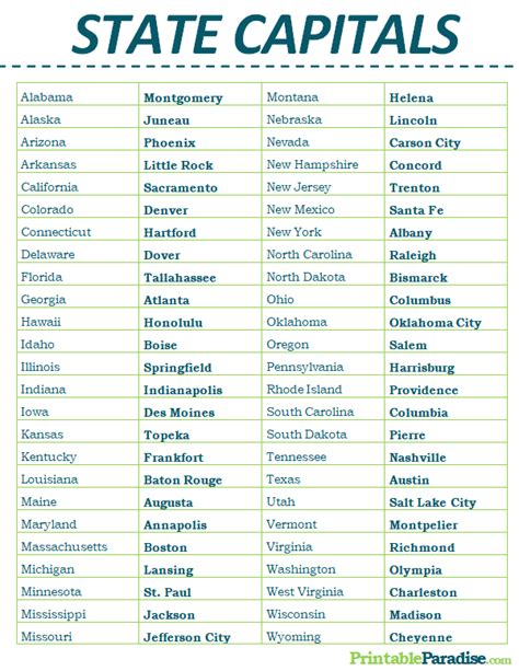 A downloadable resource for U.S. states and capitals