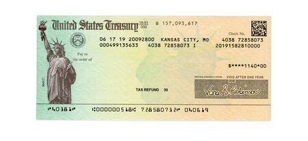 U.S. Treasury Social Security Check Template