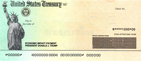 U.S. Treasury Stimulus Check Template