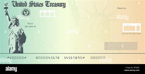 U.S. Treasury Stimulus Check Template