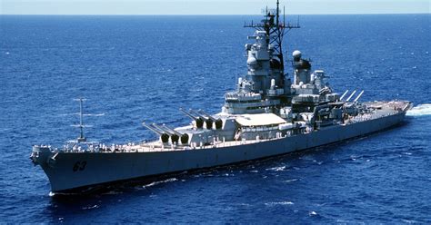 The USS Iowa, lead ship of the Iowa-class battleships