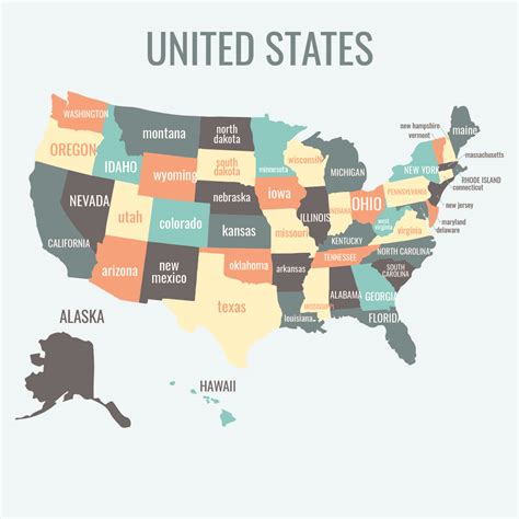 Mapa de Estados Unidos