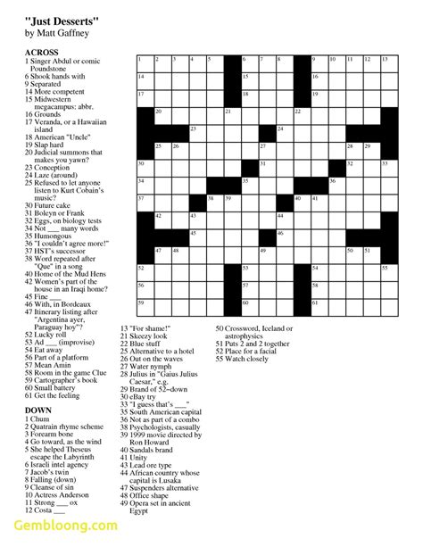 USA Today Crossword Puzzles