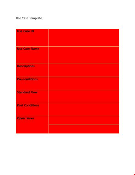 Use Case Template Best Practices