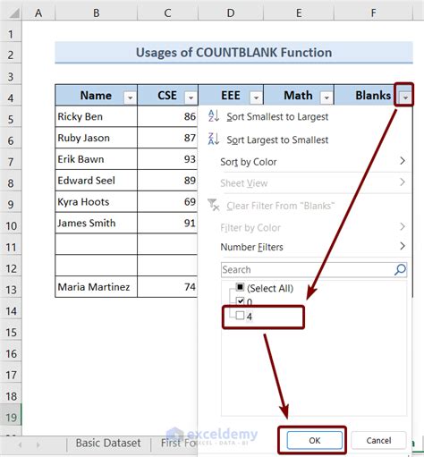 Use Formulas to Identify Empty Rows