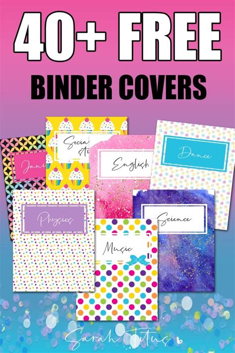 How to Use Free Binder Cover Templates