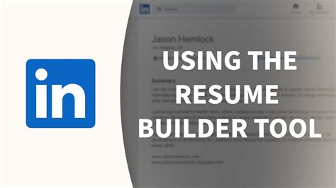 Using a resume builder tool to create a custom resume template