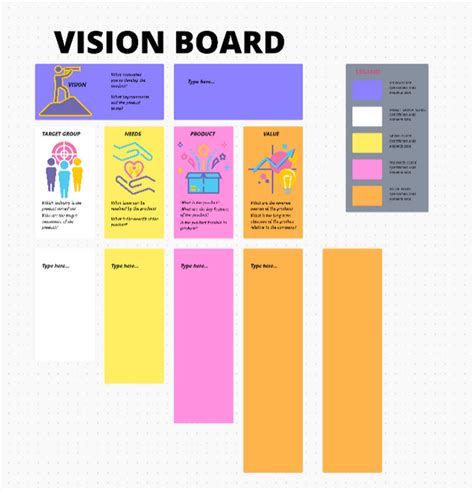 Using a vision board template is easy and fun