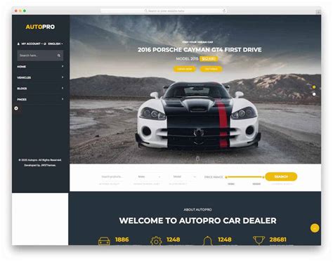 Used car dealer website template design ideas gallery 10