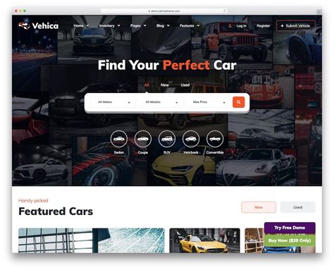 Used car dealer website template design ideas gallery 8