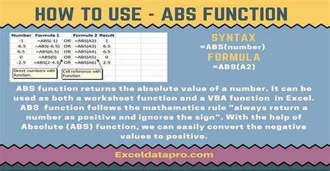 Using ABS and IF functions to conditionally make numbers negative