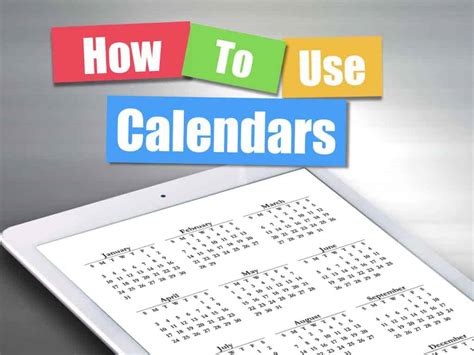 Using activity calendars effectively