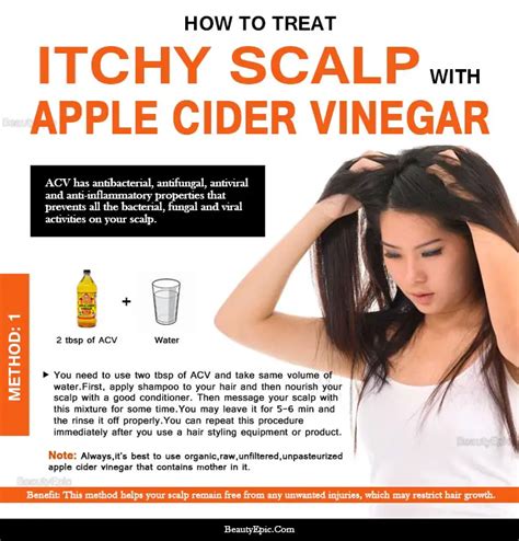 Using Apple Vinegar Shampoo for Scalp Irritations