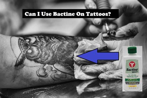 Using Bactine spray for tattoos