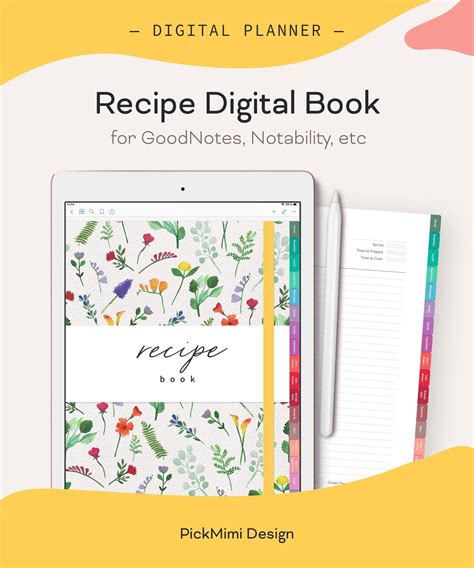 Using Goodnotes for Recipe Organization