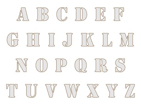 How to use free 3-inch letter stencils printable templates