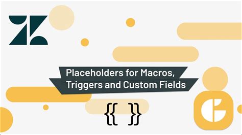 Using placeholder text with macros