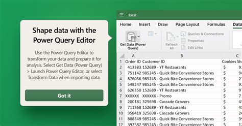 Using Power Query to select data for charts