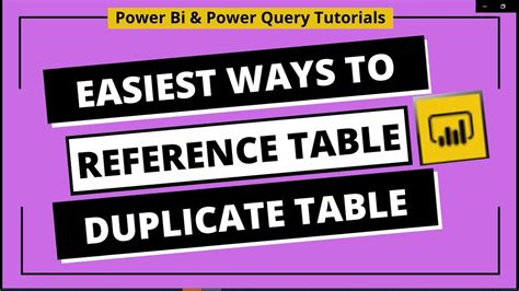 Using Power Query to reference tables