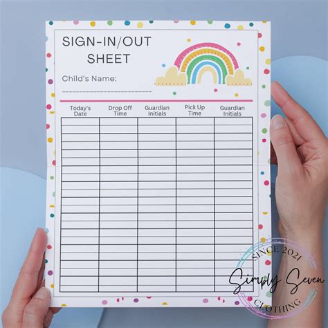 Prebabe Sign In Sheets Easy Attendance Tracking