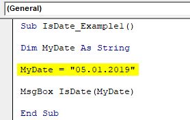 Using the IsDate Function