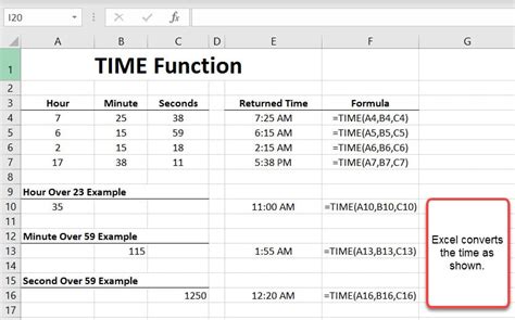 Using the Time Function