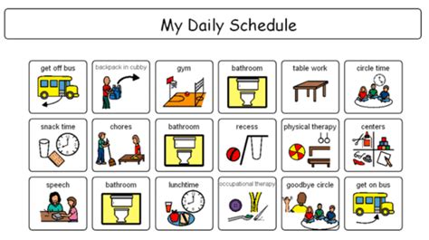 Tips for using a visual schedule