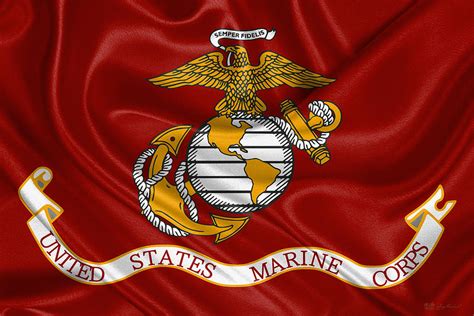 The USMC flag, featuring the EGA design