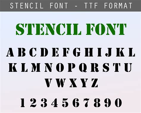 US Marine Corps Font Characteristics