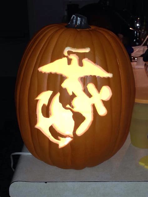 USMC Pumpkin Carving Template