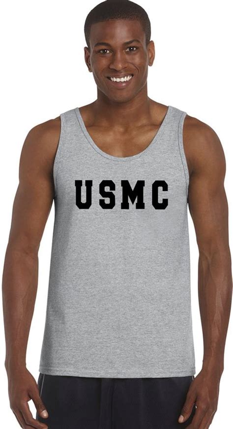 USMC tank top with American flag design