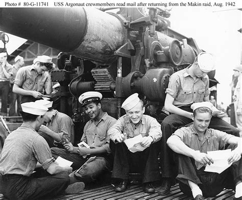 US Navy sailors on a battleship during WW2