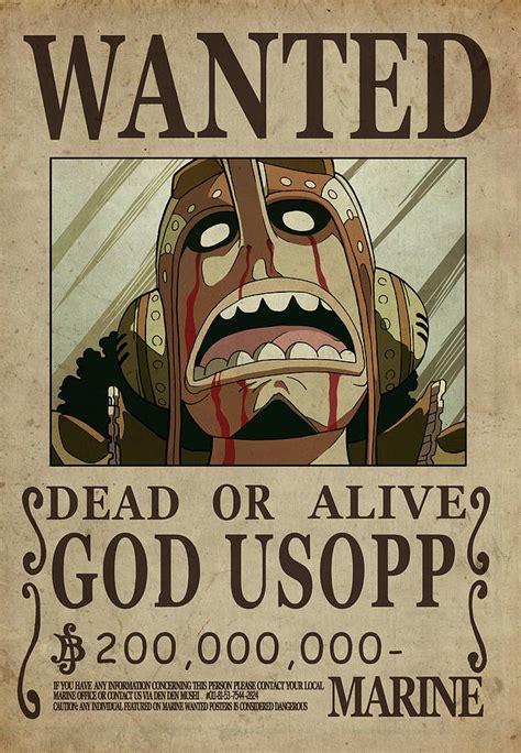 Usopp Wanted Poster