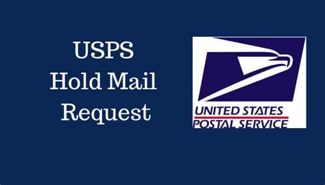 USPS Hold Mail Request Form