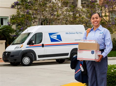 USPS Mailman Delivering Packages