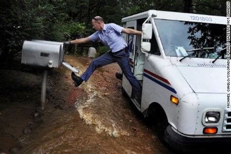 USPS Mailman in Rain