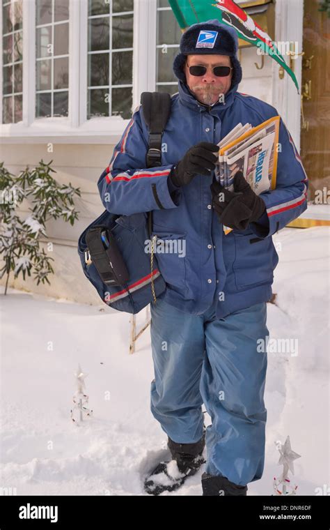 USPS Mailman in Snow