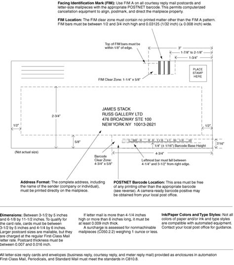 USPS Mailpiece Design Template Example