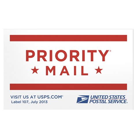 USPS Priority Label Template